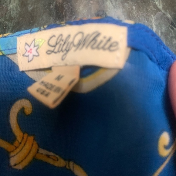 Lily White colorful sheer camisole, size M - Picture 6 of 6